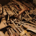 Part of a weapons haul collected in the past couple of months as part of the DDRRR process in the eastern Democratic Republic of Congo © Guy Oliver / IRIN