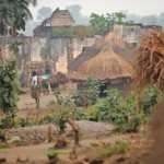 Early morning at the Ngubu internally displaced camp on the outskirts of Faradje Haut-Uele District in the north east of the Democratic Republic of the Congo © Guy Oliver / IRIN